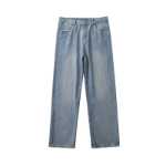 86FANG DEPT.2023 가을 멀티 컬러 와이드 레그 워싱 스트레이트 루즈 백 소년 청바지 커플 팬츠의 그림