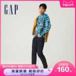 갭 남성 웜 쉐이크 벨벳 패딩 슬림 진 755629 2022 가을 새로운 빈티지 캐주얼 팬츠의 그림