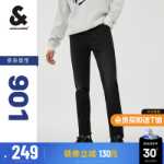 잭존스 잭존스 바지 슬림 스몰 레그 스트레치 빈티지 캐주얼 남성 청바지 블랙의 그림