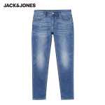 잭 존스 청바지 남성용 슬림 작은 발 신축성있는 파란색 바지 복고풍 바지 남성용 사계절 모델에 적합의 그림