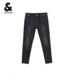 잭 존스 겨울 새로운 남성용 스트리트 조류 쿨 백 슬림 스트레치 편안한 청바지 바지 남자의 그림
