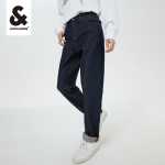 잭 존스 가을 새로운 남성 청바지 캐주얼 편안한 스트레이트 블루 데님 긴 바지 남자의 그림