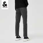 잭 존스 남성 겨울 청바지 남성용 테이퍼드 스트레치 블랙 팬츠 핏 두꺼운 따뜻한 기술 직물의 그림