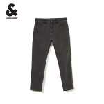 잭 존스 남성 겨울 청바지 남성용 테이퍼드 스트레치 블랙 팬츠 핏 두꺼운 따뜻한 기술 직물의 그림