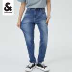 잭 존스 청바지 남성 스트레이트 스트레치 워싱 잘 생긴 블루 팬츠 트렌드 봄 섹션 남성 팬츠 라지 사이즈의 그림