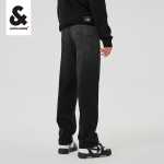 잭 존스 남성용 블랙 팝스 팬츠 청바지 남성 스트레이트 루스 그라데이션 컬러 팬츠 타이드 가을과 겨울 신상품의 그림