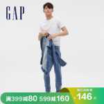 갭 남성 패션 워싱 슬림 베이직 청바지 555380 가을 캐주얼 바지 커뮤터 테이퍼드 팬츠의 그림