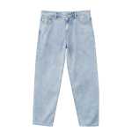 잭 존스 봄 새로운 남성용 아이스 산소 바 코튼 다용도 편안한 루스 테이퍼드 워싱 데님 팬츠 남성용의 그림