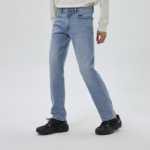 갭 남성용 2023 봄 새로운 인디고 스트레치 5 포켓 스트레이트 진 778774 트렌드 아메리칸 캐주얼의 그림