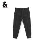 잭 존스 2022 가을과 겨울 남성용 편안한 느슨한 잘 생긴 청바지 드로 스트링 바지 남성용 새로운 조류의 그림