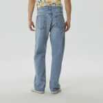 갭 남성 가을 새로운 아메리칸 패션 루즈 와이드 레그 청바지 543848 그라인딩 화이트 스트레이트 팬츠의 그림