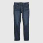 갭 남성 패션 스트레치 슬림 소프트 베이직 데님 팬츠 가을 겨울 남성 트렌디 한 잘 생긴 캐주얼 바지의 그림