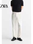 ZARA 봄 남성 [1995] 클린핏 스트레이트 레그 캐주얼 청바지 8062405 251의 그림