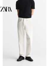 ZARA 봄 남성 [1995] 클린핏 스트레이트 레그 캐주얼 청바지 8062405 251의 그림