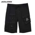 잭존스 잭존스 여름 남성 힙 쿨 워크 스타일 고급 자수 편안한 코튼 반바지 220343015의 그림