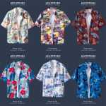 반팔 꽃 무늬 셔츠 하이난 섬 의류 비치웨어 산야 여름 웨이펑 태국 여행 남성 커플 캐주얼 느슨한상의의 그림