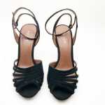 하이힐 샌들 여성 2019 뉴 잉글랜드 스웨이드 화이트 칼라 패션 편안한 여성용 가죽 포멀 라이스 슈즈의 그림