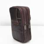 소가죽 남성용 휴대폰 가방의 그림