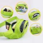 남성 여성 벨트 가방의 그림