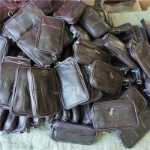 소가죽 휴대폰 가방의 그림