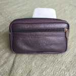 가죽 휴대폰 가방의 그림