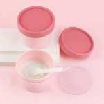 크림 디스펜서 병 바디 밀크 스킨 케어 화장품 디스펜서 박스 화장품 샘플 빈 병 여행 휴대용 세트의 그림