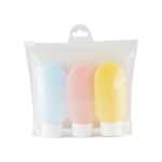 여행용 샴푸 디스펜서 병 호스 세트 스퀴즈 화장품 세안 샤워 젤 바디 로션 빈 병의 그림