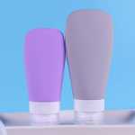 부채꼴 실리콘 호스 디스펜서 병 화장품 로션 바디 밀크 여행용 샘플 세트 병 38ml60ml90ml의 그림