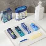 여행용 팩 세면 도구 세트 샴푸 샴푸 샤워 젤 여성 휴대용 소형 샘플 남성 출장용 메이크업 가방 풀 세트의 그림