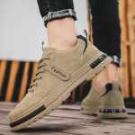 작업 남성 신발의 그림