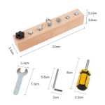 유아 몬테소리 일상 생활 교구 바쁜 장난감 어린이 나사 조이기 조기 학습 장난감 작업대 도구의 그림