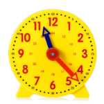 시계 모형 어린이 몬테소리 수학 시계 교구 인지 학습 보조 도구 시간을 아는 법을 배우는 초등학교 1 학년 학생의 그림