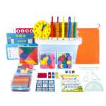 1학년 수학 교구 초등 2 탱그램 학습 용품 필수 카운터 스쿨 박스 세트의 그림