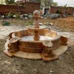 빌라 대리석 분수의 그림