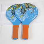 크리켓 라켓 원목 셔틀콕 라켓 한 쌍 7가지 색상 피닉스 스타일 공 12개 보내기의 그림