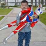 대형 플렉스타 슈퍼맨 장난감 데자 세트 3 세일러 트랜스포머 6 가동 피겨 남자 4-5세 선물의 그림