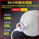 USB 충전식 전구 정전 비상 조명 가정용 모바일 슈퍼 밝은 야외 LED 야시장 포장 마차 조명의 그림