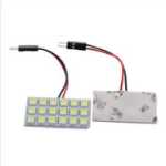 자동차 LED 독서 조명 실내 조명 실내 이중 뾰족한 머리 후면 구획 조명 실내 전구 LED 개조의 그림