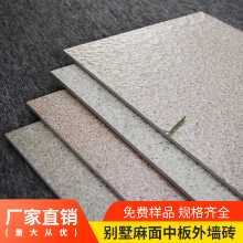 외벽 타일 300x600 화강암 시골 자체 건축 주택 빌라 모조 대리석 무광택 대마 석재 표면 외벽 타일의 그림