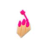 꽃 버클 PVC 신발의 그림