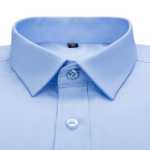 대나무 섬유 셔츠 편안한 비철 비즈니스 남성 셔츠 선호되는 남성용 편안한 캐주얼 긴팔 남성 셔츠의 그림