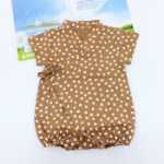 일본 새 아기 원피스 봄과 여름 반팔 아기 옷 신생아 아기 랩 반팔 아기 옷의 그림