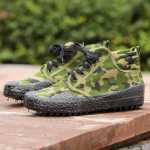 하이 탑 고무 밑창 해방 신발 위장 건설 현장 야외 노동 작업 신발 노동 보험 노란색 고무 신발 제조 업체 도매의 그림