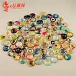 A5058 시간 보석 유리 슬라이스 크리스탈 보석 DIY 시간 보석 재료 반제품의 그림을 스틱 -.의 그림