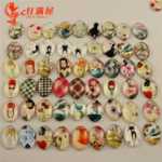 A5058 시간 보석 유리 슬라이스 크리스탈 보석 DIY 시간 보석 재료 반제품의 그림을 스틱 -.의 그림