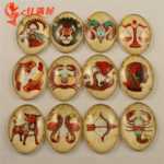 A5058 시간 보석 유리 슬라이스 크리스탈 보석 DIY 시간 보석 재료 반제품의 그림을 스틱 -.의 그림