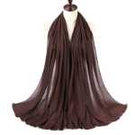 새로운 스웨트 천 히잡 흑백 여성용 히잡 아라비아 여성용 스웨트 천 머리 덮개 MSL109의 그림