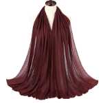 새로운 스웨트 천 히잡 흑백 여성용 히잡 아라비아 여성용 스웨트 천 머리 덮개 MSL109의 그림