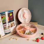 뚜껑이있는 전기 자동 식품 실제 과일 상자 밀봉 된 신선한 방진 사탕 상자 새 둥지 건조 식품 보관 (대형)의 그림