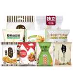 레저 식품 비닐 포장 봉투 가공 맞춤형 8면 씰 굵은 곡물 비스킷 식품 복합 포장 봉투의 그림